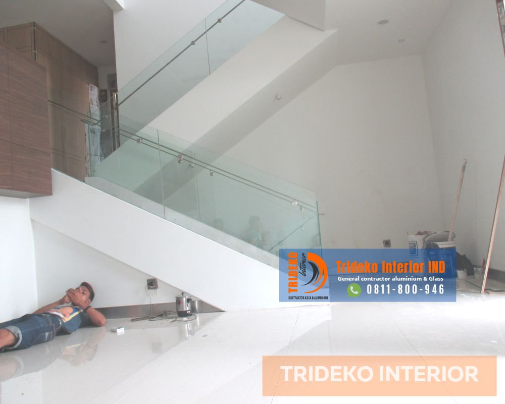 railing kaca frameless
