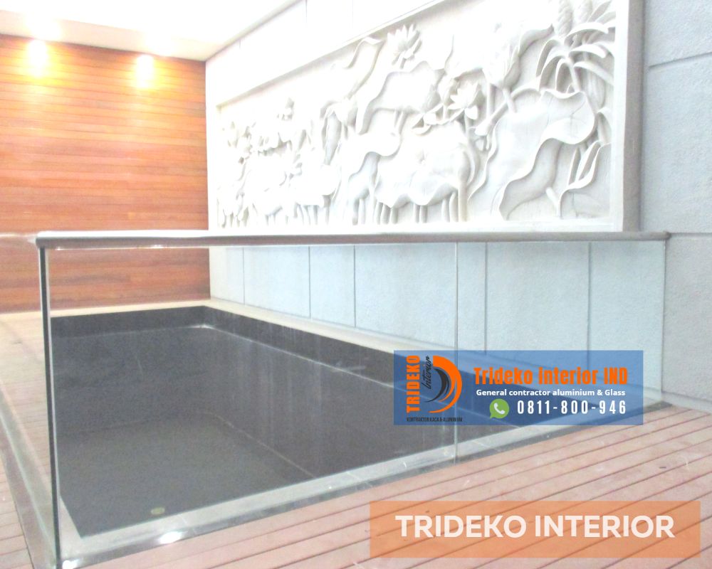 railing kaca frameless