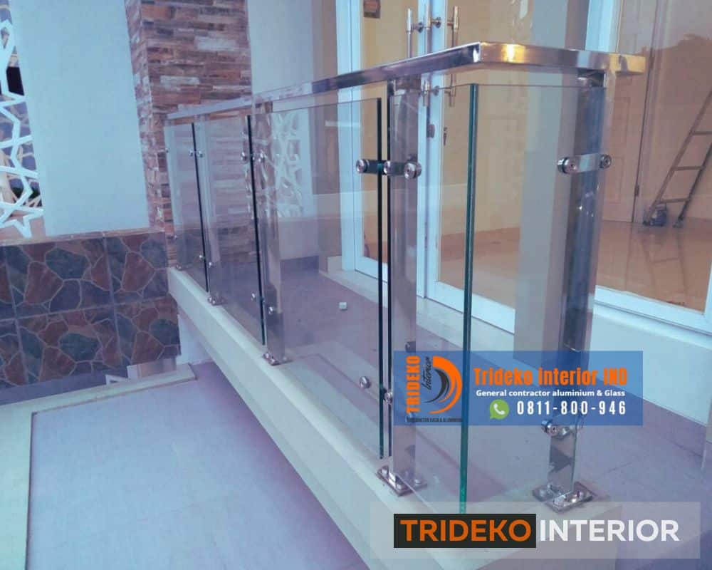 Railing Kaca 12mm Tempered 3 Railing Kaca 12mm Tempered