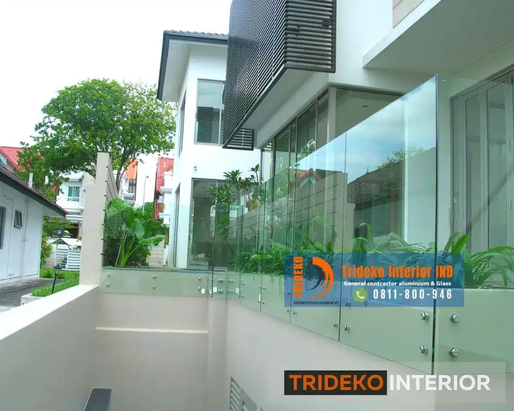 Railing Kaca 12mm Tempered 1 Railing Kaca 12mm Tempered