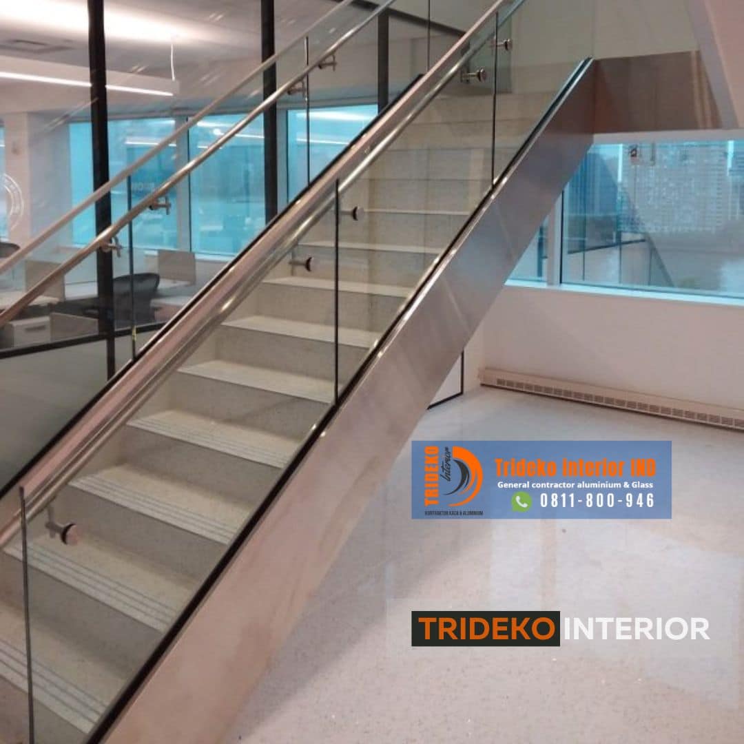 Railing Kaca 12mm Tempered 2 Railing Kaca 12mm Tempered